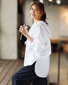 【ドゥクラッセ/DoCLASSE】のUVイージーケア・フードシャツ ホワイト|ID: prp329100004860356 ipo3291000000035992565