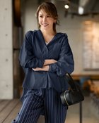 【ドゥクラッセ/DoCLASSE】のUVイージーケア・フードシャツ ミッドナイトブルー|ID: prp329100004860356 ipo3291000000035992568