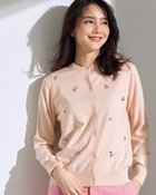 【ドゥクラッセ/DoCLASSE】のクリスタルビジュー・カーディガン ライトピンク|ID: prp329100004860360 ipo3291000000035992580