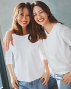 【ドゥクラッセ/DoCLASSE】のボートネックN/7分袖・DoT ホワイト|ID: prp329100004860367 ipo3291000000035992618