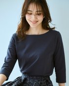 【ドゥクラッセ/DoCLASSE】のボートネックN/7分袖・DoT ミッドナイトブルー|ID: prp329100004860367 ipo3291000000035992632