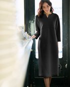 【ドゥクラッセ/DoCLASSE】のライトダンボールニット・コクーンドレス ブラック|ID: prp329100004860374 ipo3291000000035992661