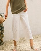 【ドゥクラッセ/DoCLASSE】のドライタッチ・クロップドワイド 人気、トレンドファッション・服の通販 founy(ファニー) ファッション Fashion レディースファッション Fashion for Women パンツ Pants & Trousers ストレッチ Stretch, Stretchy Fabric フォルム Silhouette, Form thumbnail ホワイト|ID: prp329100004860385 ipo3291000000035992717