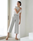 【ドゥクラッセ/DoCLASSE】のドライタッチ・クロップドワイド 人気、トレンドファッション・服の通販 founy(ファニー) ファッション Fashion レディースファッション Fashion for Women パンツ Pants & Trousers ストレッチ Stretch, Stretchy Fabric フォルム Silhouette, Form thumbnail ライトグレー|ID: prp329100004860385 ipo3291000000035992719