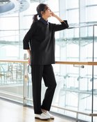 【ドゥクラッセ/DoCLASSE】のライトダンボールニット・スティックパンツ ブラック|ID: prp329100004860415 ipo3291000000035993108