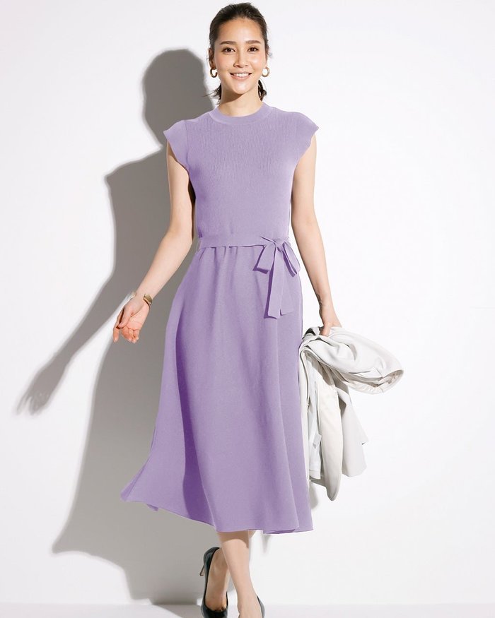 【ドゥクラッセ/DoCLASSE】の総針編み・フィット&フレアワンピース インテリア・キッズ・メンズ・レディースファッション・服の通販 founy(ファニー) https://founy.com/ ファッション Fashion レディースファッション Fashion for Women ワンピース Dresses フィット Fit, Slim Fit フレア Flare, Flared ミックス Mix, Mixed Style |ID: prp329100004860419 ipo3291000000035993166