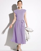 【ドゥクラッセ/DoCLASSE】の総針編み・フィット&フレアワンピース ラベンダー|ID: prp329100004860419 ipo3291000000035993168