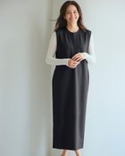 【ドゥクラッセ/DoCLASSE】のダブル編みジャージー・キーネックジャンスカ 120cm 人気、トレンドファッション・服の通販 founy(ファニー) ファッション Fashion レディースファッション Fashion for Women ワンピース Dresses おすすめ Recommended / Our Picks シューズ Shoes, Footwear シンプル Simple, Minimal スタイリッシュ Stylish, Fashionable ストレッチ Stretch, Stretchy Fabric スニーカー Sneakers, Trainers スリット Slit, Slit Detail ダブル Double, Double-Breasted フラット Flat, Flat Shoes ワーク Workwear, Utility Style thumbnail ブラック|ID: prp329100004862790 ipo3291000000036118761