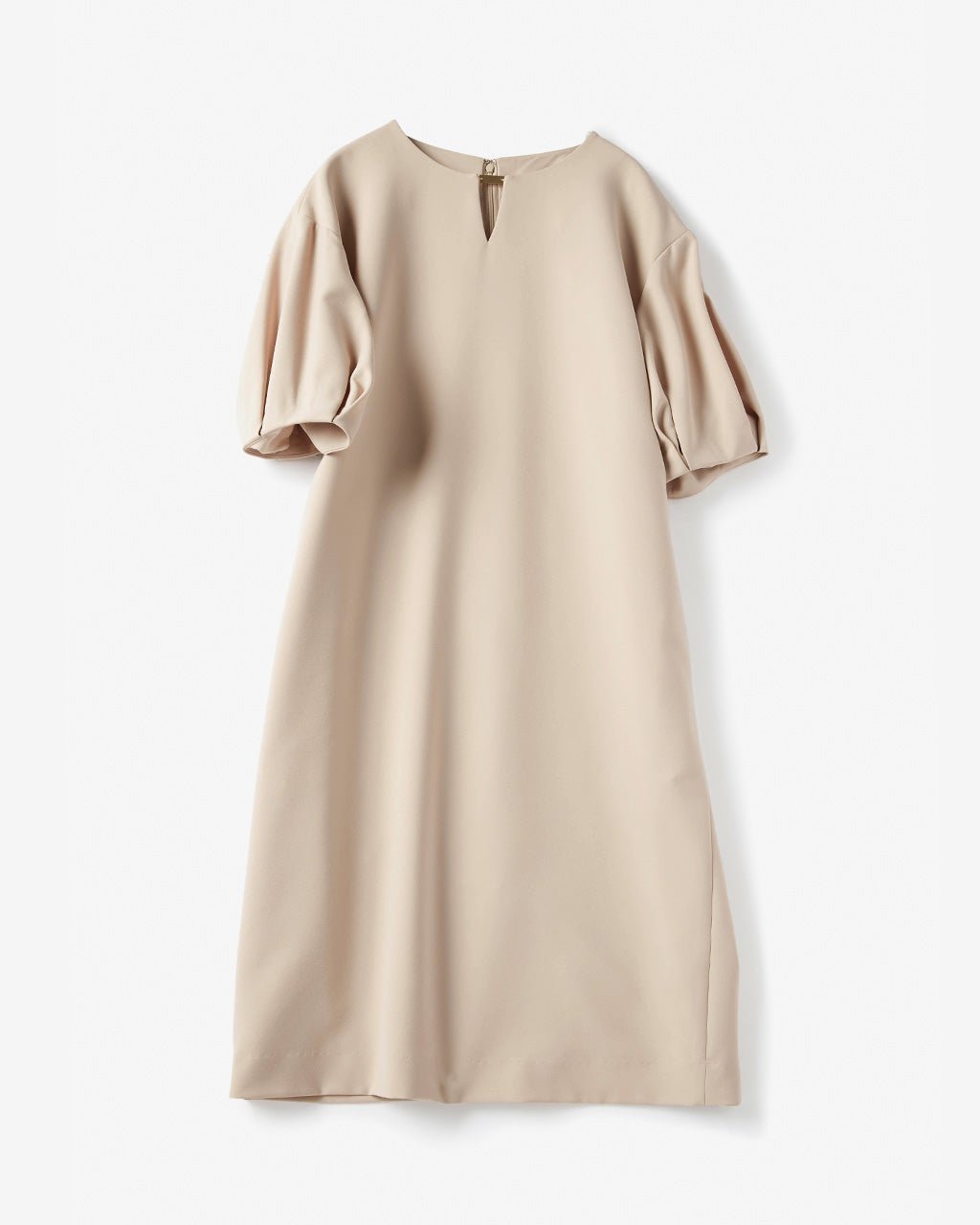 【ドゥクラッセ/DoCLASSE】のライトWクロス・コクーンワンピース インテリア・キッズ・メンズ・レディースファッション・服の通販 founy(ファニー) 　ファッション　Fashion　レディースファッション　Fashion for Women　ワンピース　Dresses　ベージュ|ID: prp329100004862792 ipo3291000000036118776