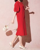 【ドゥクラッセ/DoCLASSE】のライトWクロス・コクーンワンピース 人気、トレンドファッション・服の通販 founy(ファニー) ファッション Fashion レディースファッション Fashion for Women ワンピース Dresses thumbnail レッド|ID: prp329100004862792 ipo3291000000036118779