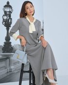 【ドゥクラッセ/DoCLASSE】のボウタイニット・セットアップ グレー|ID: prp329100004862794 ipo3291000000036118816