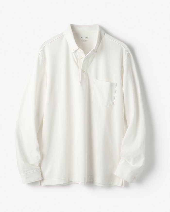 【ドゥクラッセ/DoCLASSE / MEN】の台衿付き速乾ビズポロ長袖 インテリア・キッズ・メンズ・レディースファッション・服の通販 founy(ファニー) https://founy.com/ ファッション Fashion メンズファッション Fashion for Men トップス・カットソー Cut & Sew Tops メンズシャツ Shirts ポロシャツ / きれいめカジュアルスタイル Polo Shirts 新作・新入荷 New Arrivals / New In メンズ Men's, Menswear 長袖 Long Sleeve, Full Sleeve |ID: prp329100004863533 ipo3291000000036158529