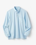 【ドゥクラッセ/DoCLASSE / MEN】の台衿付き速乾ビズポロ長袖 人気、トレンドファッション・服の通販 founy(ファニー) ファッション Fashion メンズファッション Fashion for Men トップス・カットソー Cut & Sew Tops メンズシャツ Shirts ポロシャツ / きれいめカジュアルスタイル Polo Shirts 新作・新入荷 New Arrivals / New In メンズ Men's, Menswear 長袖 Long Sleeve, Full Sleeve thumbnail サックス|ID: prp329100004863533 ipo3291000000036158542