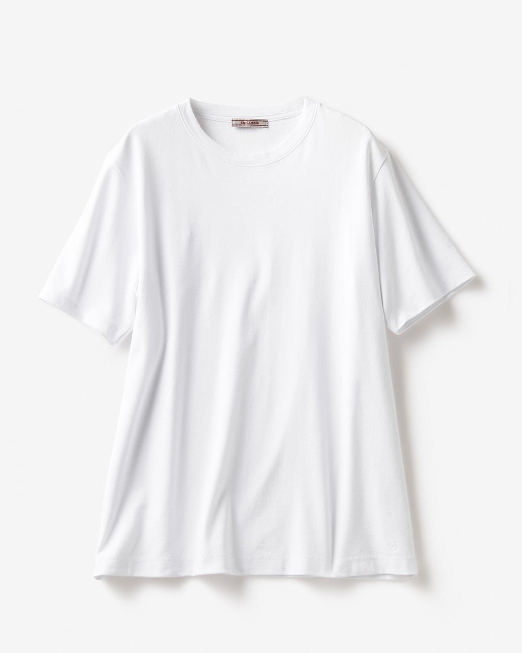 【ドゥクラッセ/DoCLASSE / MEN】のクルーネック/半袖・ドゥクラッセTシャツ(メンズ) インテリア・キッズ・メンズ・レディースファッション・服の通販 founy(ファニー) ファッション Fashion メンズファッション Fashion for Men トップス・カットソー Cut & Sew Tops メンズシャツ Shirts ポロシャツ / きれいめカジュアルスタイル Polo Shirts なめらか Smooth, Silky Texture フィット Fit, Slim Fit ベーシック Basic, Essential 半袖 Short Sleeve, Half Sleeve メンズ Men's, Menswear ホワイト|ID: prp329100004864587 ipo3291000000036204313