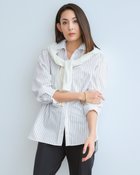 【ドゥクラッセ/DoCLASSE】のコットン混ブロード・2WAYスタイルシャツ 人気、トレンドファッション・服の通販 founy(ファニー) ファッション Fashion レディースファッション Fashion for Women トップス・カットソー Cut & Sew Tops シャツ・ブラウス・オフィスカジュアル Elegant Blouses & Button-Ups アウトレット Outlet / Clearance グログラン Grosgrain, Grosgrain Ribbon ブロード Broadcloth, Fine Cotton 人気 Popular, Best Seller thumbnail ホワイトxブラック|ID: prp329100004866605 ipo3291000000036247184