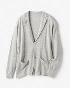 【ドゥクラッセ/DoCLASSE / MEN】のリネン・ニットテーラージャケット 人気、トレンドファッション・服の通販 founy(ファニー) ファッション Fashion メンズファッション Fashion for Men カーディガン Cardigan, Knitwear ジャケット Jacket, Outerwear フレンチ French, French Style フロント Front, Front Design メンズ Men's, Menswear リネン Linen, Linen Fabric thumbnail ライトグレー|ID: prp329100004866612 ipo3291000000036247295