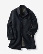 【ドゥクラッセ/DoCLASSE / MEN】のウールブレンド・スタンドカラーコート ネイビー|ID: prp329100004868314 ipo3291000000036273871