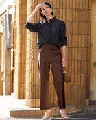 【ドゥクラッセ/DoCLASSE】のドライタッチ・ポケットベイカー/68cm 人気、トレンドファッション・服の通販 founy(ファニー) ファッション Fashion レディースファッション Fashion for Women パンツ Pants & Trousers 新作・新入荷 New Arrivals / New In ストレッチ Stretch, Stretchy Fabric フラップ Flap, Flap Pocket フロント Front, Front Design ポケット Pocket, Pocket Detail ワイド Wide, Wide Fit 人気 Popular, Best Seller ビジネス 仕事 通勤 Business / Work / Commuting 夏 Summer 春 Spring S/S・春夏 SS, Spring/Summer, Warm Season thumbnail ダークブラウン|ID: prp329100004871391 ipo3291000000036315165