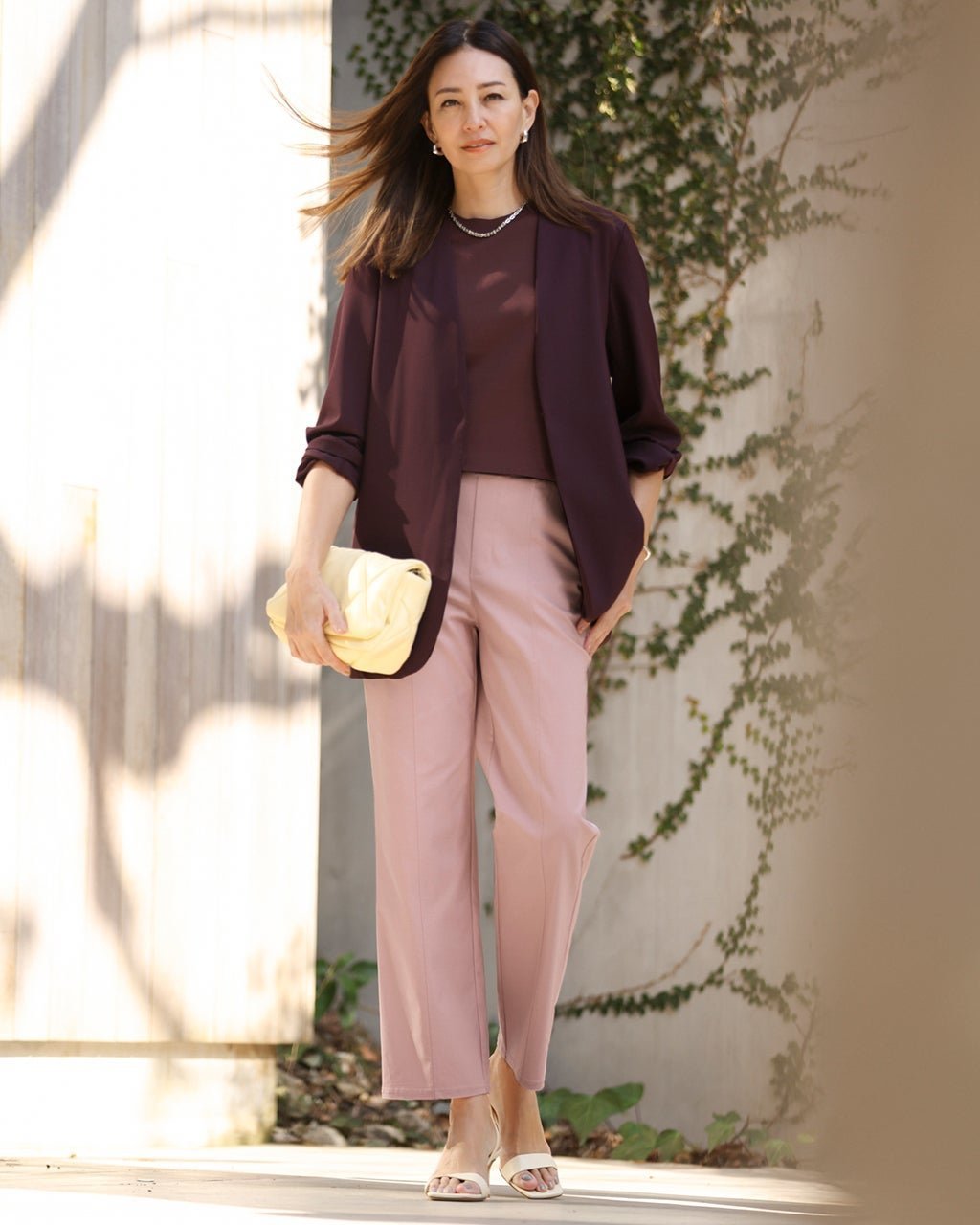 【ドゥクラッセ/DoCLASSE】のドライタッチ・切替ストレート/63cm インテリア・キッズ・メンズ・レディースファッション・服の通販 founy(ファニー) ファッション Fashion レディースファッション Fashion for Women パンツ Pants & Trousers 新作・新入荷 New Arrivals / New In ストレッチ Stretch, Stretchy Fabric ストレート Straight, Straight Cut センター Center, Center Line フラット Flat, Flat Shoes フロント Front, Front Design 人気 Popular, Best Seller ビジネス 仕事 通勤 Business / Work / Commuting 切替 Switching, Contrast Panel 夏 Summer 春 Spring S/S・春夏 SS, Spring/Summer, Warm Season ピンク|ID: prp329100004871395 ipo3291000000036315257