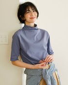 【ドゥクラッセ/DoCLASSE】のファネルネック/5分袖・ドゥクラッセTシャツ ダークブルーグレー|ID:prp329100004871404