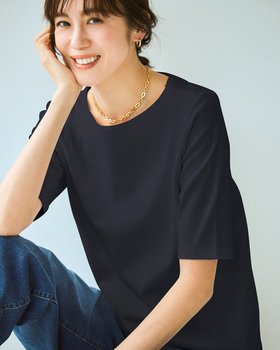 【ドゥクラッセ/DoCLASSE】のボートネックN/5分袖・ドゥクラッセTシャツ 人気、トレンドファッション・服の通販 founy(ファニー) ファッション Fashion レディースファッション Fashion for Women トップス・カットソー Cut & Sew Tops シャツ・ブラウス・オフィスカジュアル Elegant Blouses & Button-Ups ロングTシャツ・Tシャツ Longline T-Shirts & Tees カットソー・ベーシックTシャツ Cut-and-Sewn Tops / Stretch Tees & Basics インナー Innerwear カットソー Cut and Sewn Top ショルダー Shoulder, Shoulder Strap シンプル Simple, Minimal ジャケット Jacket, Outerwear デニム Denim, Jeans Material 定番 Standard, Basic Item なめらか Smooth, Silky Texture 人気 Popular, Best Seller パール Pearl, Pearl Accent ベーシック Basic, Essential 半袖 Short Sleeve, Half Sleeve 新作・新入荷 New Arrivals / New In おすすめ Recommended / Our Picks ビジネス 仕事 通勤 Business / Work / Commuting |ID:prp329100004871405