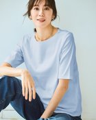 【ドゥクラッセ/DoCLASSE】のボートネックN/5分袖・DoT ペールブルー|ID: prp329100004871405 ipo3291000000036315390