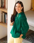 【ドゥクラッセ/DoCLASSE】のコットンボイル・エンブロイダリーブラウス グリーン|ID: prp329100004871408 ipo3291000000036315424