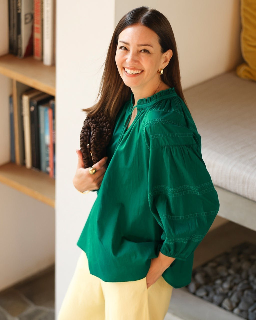 【ドゥクラッセ/DoCLASSE】のコットンボイル・エンブロイダリーブラウス インテリア・キッズ・メンズ・レディースファッション・服の通販 founy(ファニー) 　ファッション　Fashion　レディースファッション　Fashion for Women　トップス・カットソー　Cut & Sew Tops　シャツ・ブラウス・オフィスカジュアル　Elegant Blouses & Button-Ups　新作・新入荷　New Arrivals / New In　モチーフ　Motif, Design Theme　夏　Summer　グリーン|ID: prp329100004871408 ipo3291000000036315424