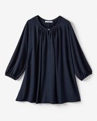 【ドゥクラッセ/DoCLASSE】のUVスラブ・パフ袖ギャザートップス ネイビー|ID: prp329100004871412 ipo3291000000036315468