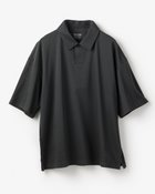 【ドゥクラッセ/DoCLASSE / MEN】の接触冷感・綿100%オーバーサイズポロ・5分袖 チャコール|ID: prp329100004871419 ipo3291000000036315551