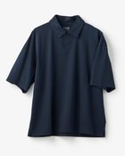 【ドゥクラッセ/DoCLASSE / MEN】の接触冷感・綿100%オーバーサイズポロ・5分袖 ネイビー|ID: prp329100004871419 ipo3291000000036739797