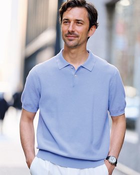 【ドゥクラッセ/DoCLASSE / MEN】のレトロウォッシュ綿100%ニットポロ 人気、トレンドファッション・服の通販 founy(ファニー) ファッション Fashion メンズファッション Fashion for Men トップス・カットソー Cut & Sew Tops ニット・セーター / 定番トップス Knit Tops & Sweaters 新作・新入荷 New Arrivals / New In ゴルフ Golf メンズ Men's, Menswear ヴィンテージ Vintage Style 鹿の子 Piqué, Kanoko Fabric |ID:prp329100004871420