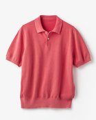 【ドゥクラッセ/DoCLASSE / MEN】のレトロウォッシュ綿100%ニットポロ サーモンピンク|ID: prp329100004871420 ipo3291000000036484338