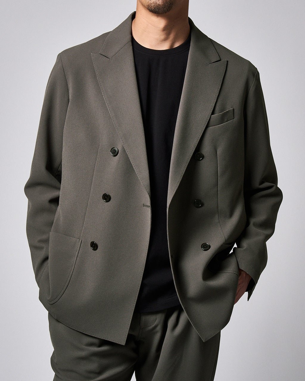 【ドゥクラッセ/DoCLASSE / MEN】のスーパー高性能アクティブジャケット・ダブル インテリア・キッズ・メンズ・レディースファッション・服の通販 founy(ファニー) 　ファッション　Fashion　メンズファッション　Fashion for Men　新作・新入荷　New Arrivals / New In　ジャケット　Jacket, Outerwear　ストレッチ　Stretch, Stretchy Fabric　ベスト　Vest, Waistcoat　メンズ　Men's, Menswear　エレガント 上品　Elegant　人気　Popular, Best Seller　カーキグレー|ID: prp329100004871422 ipo3291000000036315583