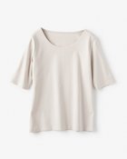 【ドゥクラッセ/DoCLASSE】のジュエルネック/5分袖・ドゥクラッセTシャツ ライトグレー|ID: prp329100004871426 ipo3291000000036315636