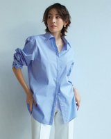 【ドゥクラッセ/DoCLASSE】のダブルフライフロント・コットン混シャツ 人気、トレンドファッション・服の通販 founy(ファニー) ファッション Fashion レディースファッション Fashion for Women トップス・カットソー Cut & Sew Tops シャツ・ブラウス・オフィスカジュアル Elegant Blouses & Button-Ups なめらか Smooth, Silky Texture シンプル Simple, Minimal スリーブ Sleeve, Long Sleeve / Short Sleeve ダブル Double, Double-Breasted トレンド Trend, Trending Now フォルム Silhouette, Form フロント Front, Front Design ボトム Bottoms, Lower Wear ポンチョ Poncho, Cape Style ワイド Wide, Wide Fit |ID:prp329100004871467