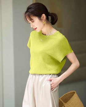 【ドゥクラッセ/DoCLASSE】 光沢リブ・フレンチ袖ニット人気、トレンドファッション・服の通販 founy(ファニー) ファッション Fashion レディースファッション Fashion for Women トップス・カットソー Cut & Sew Tops ニット Knit Tops & Sweaters セーター Sweater, Knitwear リブニット Rib Knit, Ribbed Knit |ID:prp329100004871470