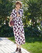 【ドゥクラッセ/DoCLASSE】のダブルサテン・フラワープリントワンピース 人気、トレンドファッション・服の通販 founy(ファニー) ファッション Fashion レディースファッション Fashion for Women ワンピース Dresses 新作・新入荷 New Arrivals / New In サテン Satin, Glossy Fabric セットアップ Set-Up, Coordinated Outfit ダブル Double, Double-Breasted ラップ Wrap, Wrap Design リボン Ribbon, Bow thumbnail パープル・パターン|ID: prp329100004872485 ipo3291000000036341482