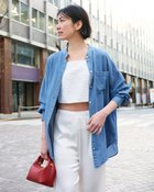 【ドゥクラッセ/DoCLASSE】のドレーピーデニム・オーバーシャツ 人気、トレンドファッション・服の通販 founy(ファニー) ファッション Fashion レディースファッション Fashion for Women トップス・カットソー Cut & Sew Tops シャツ・ブラウス・オフィスカジュアル Elegant Blouses & Button-Ups 新作・新入荷 New Arrivals / New In とろみ Fluid, Flowy Fabric デニム Denim, Jeans Material ロング Long, Long-Length 羽織 Haori, Light Jacket thumbnail インディゴ|ID: prp329100004880716 ipo3291000000036428409