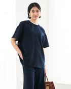 【ドゥクラッセ/DoCLASSE】のビューティフォルム・Tブラウス 人気、トレンドファッション・服の通販 founy(ファニー) ファッション Fashion レディースファッション Fashion for Women トップス・カットソー Cut & Sew Tops シャツ・ブラウス・オフィスカジュアル Elegant Blouses & Button-Ups ロングTシャツ・Tシャツ Longline T-Shirts & Tees カットソー・ベーシックTシャツ Cut-and-Sewn Tops / Stretch Tees & Basics 新作・新入荷 New Arrivals / New In カットソー Cut and Sewn Top シンプル Simple, Minimal フォルム Silhouette, Form thumbnail ネイビー|ID: prp329100004883733 ipo3291000000036456113