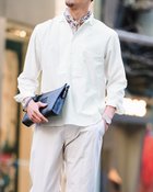 【ドゥクラッセ/DoCLASSE / MEN】のピンタックプルオーバー2WAYスリーブ ホワイト|ID: prp329100004883739 ipo3291000000036739765