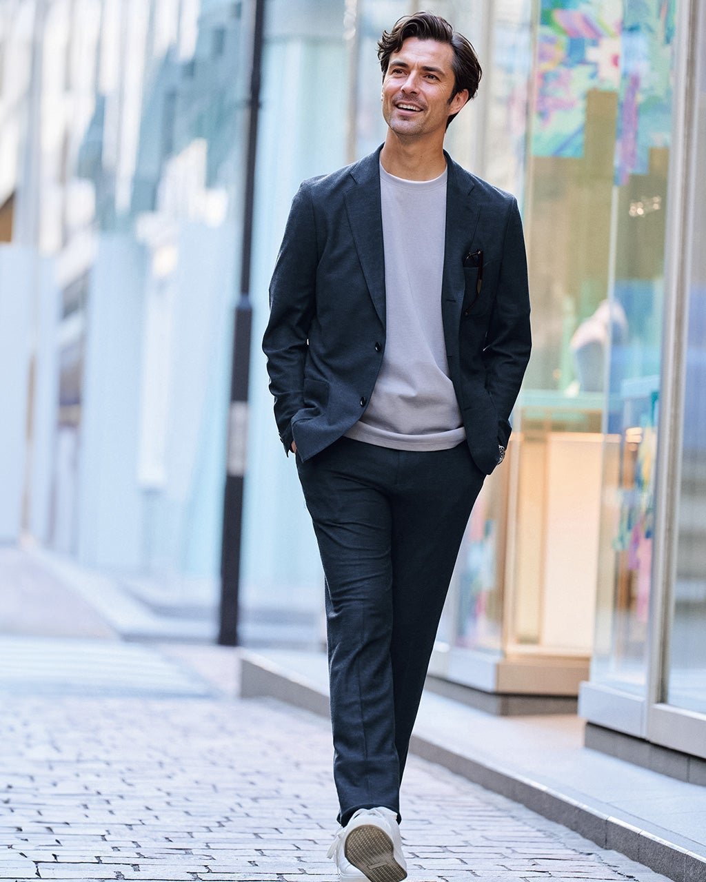 【ドゥクラッセ/DoCLASSE / MEN】のカネマサ日本の匠ジャージ・パンツ・ノータック インテリア・キッズ・メンズ・レディースファッション・服の通販 founy(ファニー) 　ファッション　Fashion　メンズファッション　Fashion for Men　ボトムス　Bottoms　新作・新入荷　New Arrivals / New In　ストレッチ　Stretch, Stretchy Fabric　メンズ　Men's, Menswear　ネイビー|ID: prp329100004886571 ipo3291000000036484292