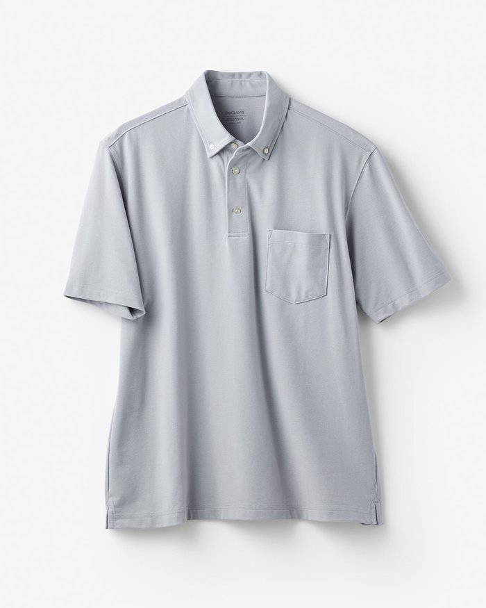 【ドゥクラッセ/DoCLASSE / MEN】の台衿付き速乾ビズポロ半袖 インテリア・キッズ・メンズ・レディースファッション・服の通販 founy(ファニー) https://founy.com/ ファッション Fashion メンズファッション Fashion for Men トップス・カットソー Cut & Sew Tops メンズシャツ Shirts ポロシャツ / きれいめカジュアルスタイル Polo Shirts 新作・新入荷 New Arrivals / New In ジャケット Jacket, Outerwear ストレッチ Stretch, Stretchy Fabric メンズ Men's, Menswear 半袖 Short Sleeve, Half Sleeve 鹿の子 Piqué, Kanoko Fabric |ID: prp329100004886592 ipo3291000000036484444