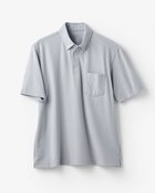 【ドゥクラッセ/DoCLASSE / MEN】の台衿付き速乾ビズポロ半袖 ライトグレー|ID: prp329100004886592 ipo3291000000036484447