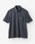 【ドゥクラッセ/DoCLASSE / MEN】の台衿付き速乾ビズポロ半袖 チャコール|ID: prp329100004886592 ipo3291000000036484451