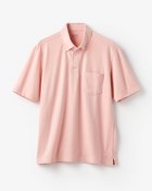 【ドゥクラッセ/DoCLASSE / MEN】の台衿付き速乾ビズポロ半袖 ライトピンク|ID: prp329100004886592 ipo3291000000036484455