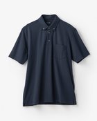 【ドゥクラッセ/DoCLASSE / MEN】の台衿付き速乾ビズポロ半袖 ネイビー|ID: prp329100004886592 ipo3291000000036484460