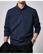 【ドゥクラッセ/DoCLASSE / MEN】のジャケット専用ドレスポロ長袖 ダークネイビー|ID: prp329100004904329 ipo3291000000036710758