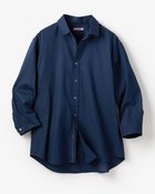 【ドゥクラッセ/DoCLASSE / MEN】のコットンリネン混ウォッシュ加工シャツ7分袖 ネイビー|ID: prp329100004909414 ipo3291000000036776251