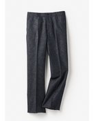 【ドゥクラッセ/DoCLASSE / MEN】の麻混からみ織りドライパンツ・ノータック チャコール千鳥|ID: prp329100004909416 ipo3291000000036776259